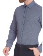 W Wegener Мъжка риза - Риза SLIM FIT 6965 - Синя