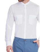 W Wegener Мъжка риза - slim fit 5957 - бяла