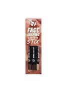 W7 Комплект от 3 молива за контур и хайлайтър Face Shaping Contoux Stix включена острилка