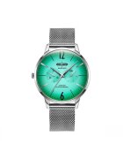 Welder Мъжки часовник - Slim WWRS419 зелен циферблат - Сребрист