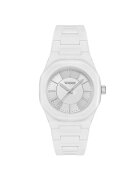 Wesse Дамски часовник WWL111703 - 36мм - бял - пластмасова каишка - бял - водоустойчив 5 АТМ