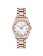 Wesse Дамски часовник WWL301902 - 35мм - стоманена каишка - розово злато/сребро - водоустойчив 5 ATM