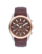 Wesse Мъжки часовник модел WWG400704L - кафява каишка - кварцов механизъм - водоустойчивост 5 ATM