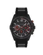 Wesse Мъжки часовник модел WWG401804 - 46мм - черна каса - силиконова каишка - водоустойчив на 5 ATM