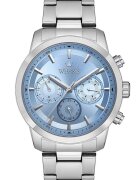Wesse Мъжки часовник WWG207208 - 44 мм - сребрист/син - водоустойчив на 5 ATM - стомана