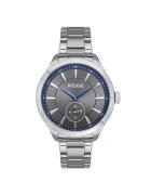 Wesse Мъжки часовник - WWG207501 - 44мм - метална каишка - водоустойчив 5 ATM - сребрист - Сребрист