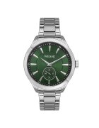 Wesse Мъжки часовник WWG207503 - 44 мм - стоманена каишка - зелен циферблат - водоустойчив 5 ATM