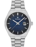 Wesse Мъжки часовник - WWG209507 - стоманена каишка - 40мм - метализиран - син циферблат - водоустойчив на 5 ATM