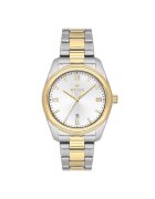 Wesse Мъжки часовник WWG209706 - 41 мм - златна метална каишка - сребрист циферблат - водоустойчивост 5 ATM