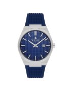 Wesse Мъжки часовник WWG210208 - 45мм - зелена силиконова каишка - сребрист метален корпус - 3ATM - Сив металик