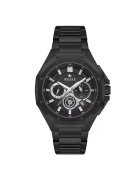Wesse Мъжки часовник WWG402804 - стоманена каишка - 44 мм - черен - водоустойчив 5 ATM