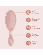 Wet Brush Комплект четки Holiday Original + Mini Duo Перлено светлорозов