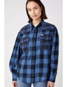 Wrangler Дамска риза памук - синя