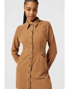 Wrangler Дамска рокля - Slim Fit - каре - памук-вискоза-еластан - многоцветна