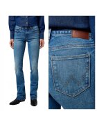 Wrangler Дамски дънки - Bootcut - Bootcut - Средна талия - 5 джоба - Цип - Дълги - Памук