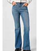Wrangler Дамски дънки - Fierce Flare - висока талия - разкроени - - еластичен деним - памук/полиестер/еластан