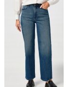 Wrangler Дамски дънки Loose Straight широки - сини - памук