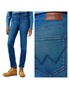 Wrangler Дамски дънки - Прави - Прав модел - Висока талия - 5 джоба - Цип - Дълги - Памук - W27-L32 US