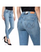 Wrangler Дамски дънки - с висока талия - тесни - 20950-184 - памук - дълги - дребни - деним - W24-L32 US