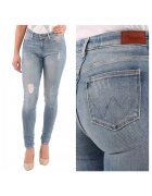 Wrangler Дамски дънки - Skinny - 11083-184 - Памук|Полиестер|Еластан - Дълги - Petite - Дънкови - W24-L32 US - Сини
