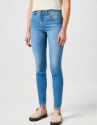Wrangler Дамски дънки - Skinny - втален модел - средна талия - 5 джоба - цип - дълги - памук - W27-L32 US - сини