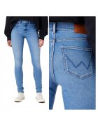 Wrangler Дамски дънки - Впити дънки с висока талия - Впити - Висока талия - Цип - Дълги - 5 джоба - Памук -