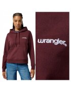 Wrangler Дамски суичър - Regular Hoodie - Стандартна кройка - С качулка - Дълъг ръкав - С лого - Памук - 2XL INTL