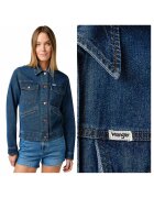 Wrangler Дамско Яке - Heritage Jacket - Regular Fit - Деним Дизайн - Без Качулка - С Копчета - Памук - Синьо