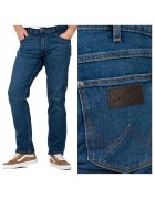 Wrangler Дънки за мъже - Greensboro - Права кройка - Ниска талия - Цип - Дълги - 5 джоба - Памук - W31-L32 US - Сини