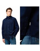 Wrangler Мъжка риза - 1 Pkt Corduroy Shirt - Стандартна кройка - С яка - С копчета - Класически дизайн - Дълги ръкави - Памук - Синя