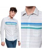 Wrangler Мъжка риза - с дълъг ръкав и 1 джоб - кройка: Slim Fit - закопчаване: копчета - състав на материала: 100% памук - брой джобове: 1 - бежов меланж - 1 ...