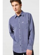 Wrangler Мъжка риза - стандартна кройка - сива - памук - къс ръкав