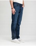 Wrangler Мъжки дънки Athletic Fit Straight Fit Средна талия 5 джоба Дълги Цип Памук W32-L32 Син