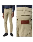 Wrangler Мъжки дънки - Greensboro - Regular Fit - 5 джоба - Средна талия - Цип - Памук - Бежов