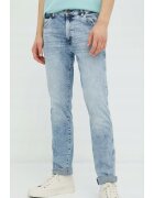 Wrangler Мъжки дънки Larston - памук/полиестер/еластан - втален модел -