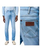 Wrangler Мъжки дънки - Larston - Slim Fit - Ниска талия - 5 джоба - Цип - Дълги - Памук - W30-L32 US