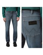 Wrangler Мъжки дънки - Larston - Slim Fit - Ниска талия - 5 джоба - Цип - Дълги - Памук - W32-L34 US