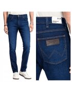 Wrangler Мъжки дънки - Larston - Slim Fit - Ниска талия - Цип - Дълги - 5 джоба - Памук - Еластан -