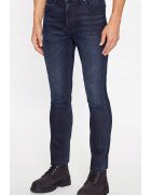 Wrangler Мъжки дънки Larston - slim stened - тъмносини - еластични - памук -