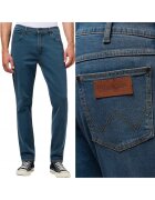 Wrangler Мъжки дънки Larston Slim тъмносини - Син