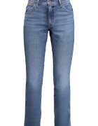Wrangler Мъжки дънки Larston - средна талия и кройка Slim fit - тъмно сини