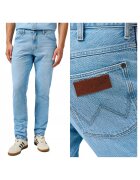 Wrangler Мъжки дънки - River Arctic - права кройка - висока талия - 5 джоба - цип - дълги - памук - W33-L30 US