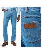 Wrangler Мъжки дънки - River - Прав силует - Висока талия - 5 джоба - Цип - Дълги - Памук -