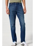Wrangler Мъжки дънки River - стеснени - тъмносини - памучен еластан - колекция We Care