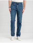 Wrangler Мъжки дънки Свободна кройка Права кройка Средна талия 5 джоба Дълги Цип Памук Син Син