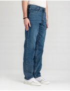 Wrangler Мъжки дънки Свободна кройка Права кройка Средна талия 5 джоба Дълги Цип Памук Син Син