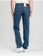 Wrangler Мъжки дънки Свободна кройка Права кройка Средна талия 5 джоба Дълги Цип Памук Син Син