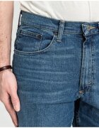 Wrangler Мъжки дънки Свободна кройка Права кройка Средна талия 5 джоба Дълги Цип Памук Син Син