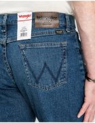 Wrangler Мъжки дънки Свободна кройка Права кройка Средна талия 5 джоба Дълги Цип Памук Син Син