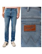 Wrangler Мъжки дънки - Texas Slim - Права кройка - Средна талия - 5 джоба - Цип - Дълги - Памук -